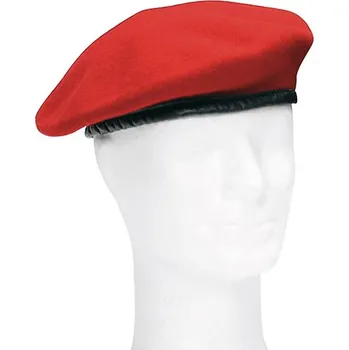 Čepice Bundeswehr Baret BW KORÁLOVĚ ČERVENÝ použitý velikost: 59