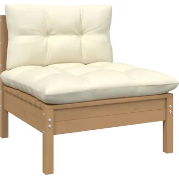 Zahradní pohovka Zahradní pohovka s poduškami a podnožkou masivní douglaska