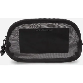 Kabelka KOSMETICKÁ TAŠKA KARL LAGERFELD K/ESSENTIAL MESH POUCH BLACK