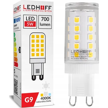 Žárovka LED žárovka G9 5W = 60W 700lm bílá 4000K neutrální NEUTRÁLNÍ úsporná