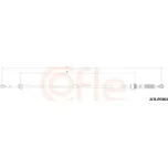 Tažné lanko, ruční převodovka COFLE 2CB.PE003