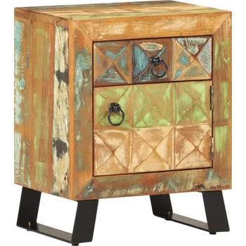 Noční stolek vidaXL Noční stolek 40 x 30 x 50 cm masivní recyklované dřevo [320377]