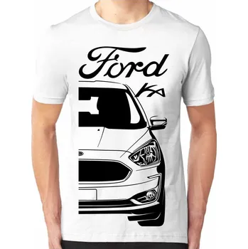 Ford Ka Mk3 Facelift Pánské Tričko Khaki S