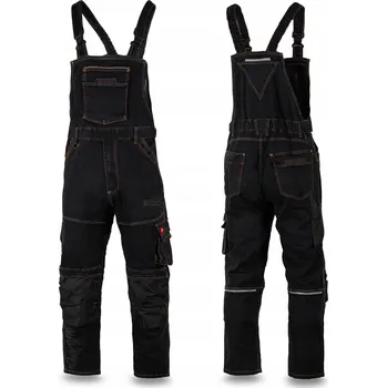 montérky PRACOVNÍ ZAHRADNICKÉ KALHOTY pružné montérky s laclem SLIM BOZP M