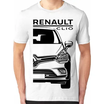 Pánské tričko Renault Clio 4 Facelift Pánské Tričko Khaki M