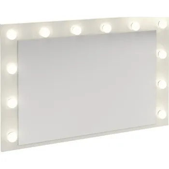 Toaletní stolek Zrcadlo s osvětlením REL LS, Bílá