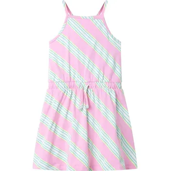 Dívčí šaty Dětské šaty se stahovací šňůrkou bez rukávů růžové 104