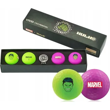 Golfový míček Golfové míčky VOLVIK + MARVEL Hulk