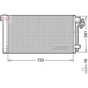 Výparník klimatizace Kondenzátor, klimatizace DENSO DCN32020