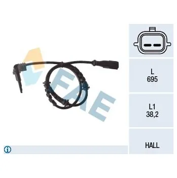 Přislušenství brzdového systému Snímač, počet otáček kol FAE 78119