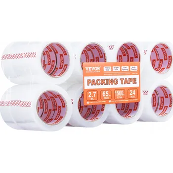 Lepicí páska Balicí páska Vevor průhledná, šířka 47,8 mm, délka 59 m, 24 ks