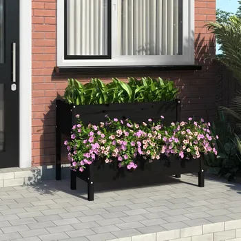 Truhlík Truhlík bílý 84,5 x 84 x 75 cm masivní borové dřevo