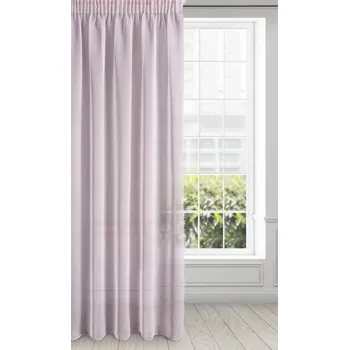 Dekorační vzorovaná záclona s řasící páskou BAIRA růžová 140x270 cm (cena za 1 kus) MyBestHome