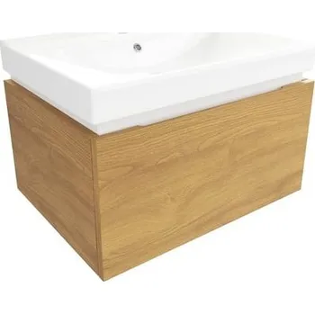 Koupelnový nábytek Koupelnová skříňka s umyvadlem SAT Feel 60x30x46 cm medový dub mat SATFEEL60DMU1