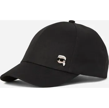 Klobouk KŠILTOVKA KARL LAGERFELD IKON PIN CAP BLACK