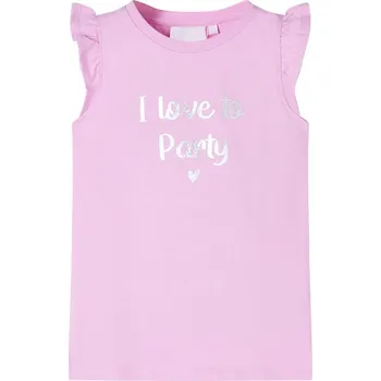 Dětské tričko s volánkovými rukávy bílé 128