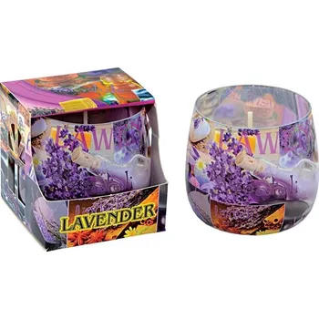 Svíčka Parafínová vonná svíčka Levandule Adpal