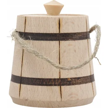 Dóza na potraviny NÁDOBA NÁDOBA pepř sůl s víkem z bukové šňůrky