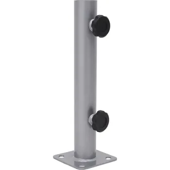 Stínicí technika Základna pro slunečník pro tyč Ø 32/34/38 mm stříbrná ocel