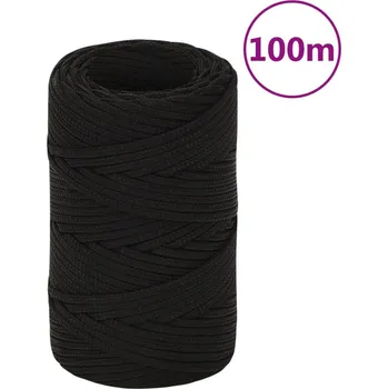Lany Pracovní lano černé 12 mm 50 m polyester