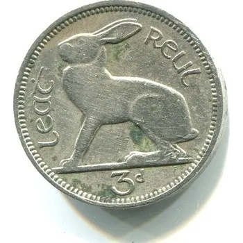 IRSKO. 3 pence 1942.