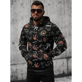 Pánská mikina Ozonee Pánská mikina s kapucí Swim černá L