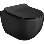 Wc závěsné AXA Glomp černá mat zadní odpad 0201007