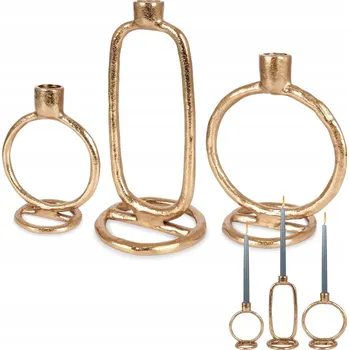 Svícen Svícen, podstavec Home Styling Collection, 24 cm, pro 3 svíčky