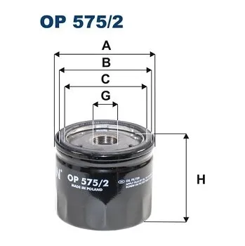 Filtr do auta Olejový filtr, , 15400RZ0G01, FILTRON, OP 575/2