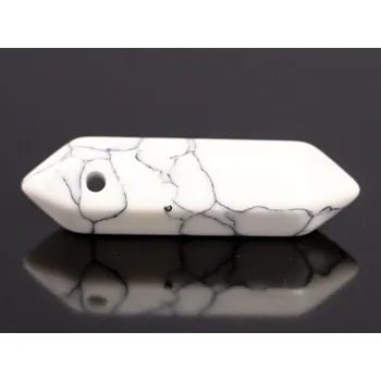 Přívěsek Magieprirody.cz Přívěsek Howlit syntetický oboustranný hrot 3 cm s dírkou #ZB214