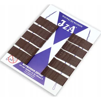 Spony do vlasů IZA , dvě kuličky, HNĚDÁ MATNÁ, 5 cm