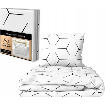 Povlečení Povlečení 140x200 + 1x70x80 cm, 140 g/m2, 100% BAVLNA, vzor: MILANO BÍLO KOUZLO