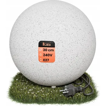 Venkovní osvětlení Zahradní lampa Smartled koule šedá polyetylenová Ø 30 cm patice E27 krytí IP65