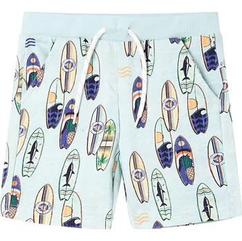 Chlapecké kraťasy Dětské kraťasy se stahovací šňůrkou bledě modrá melanž 140