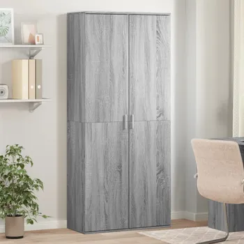 Příborník do zásuvky Skříň highboard bílá 80 x 35 x 180 cm kompozitní dřevo