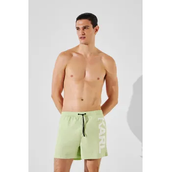 Pánské plavky PLAVKY KARL LAGERFELD KARL LOGO SHORT BOARDSHORTS GLEAM