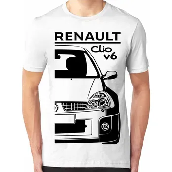 Renault Clio 2 V6 Facelift Pánské Tričko Khaki L