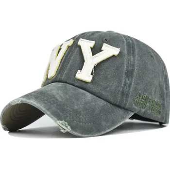 Kšiltovka ANG-E kšiltovka s nápisema NY Air Force Zelená