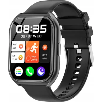 Hodinky 1,85palcové pánské chytré hodinky, Bluetooth volání, fitness tracker