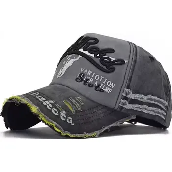 Kšiltovka Bavlněná Kšiltovka Blackrebel Dakota Šedá