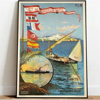 Obraz Plakát Cestovní Vintage Bez rámu 50 x 70 cm