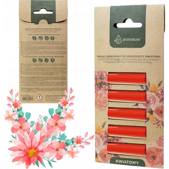 Vonná tyčinka Aromatum vonné tyčinky do vysavače, květinová vůně, 5 ks