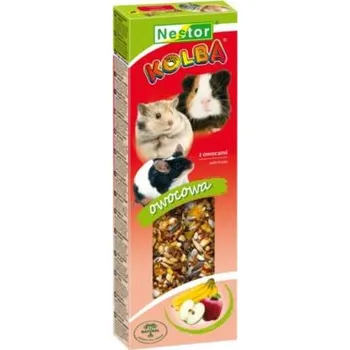 Krmivo pro hlodavce NESTOR Tyčinka pro králíka, morče, křečka a hlodavce s ovocem 2 ks