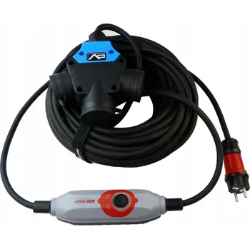 elektrický kabel Prodlužovací Kabel trojzásuvkový 25m IP44 230V/16A H07RN-F 3x2,5 s pojistkou