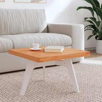 Stolní deska 70 x 70 x 4 cm čtvercová masivní bukové dřevo