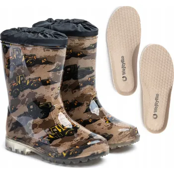 Dívčí obuv Dětské Holínky Wojtyłko 4520 velikost 33 hnědé