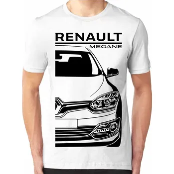 Renault Megane 3 Facelift Pánské Tričko Khaki S