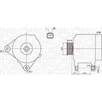 Alternátor generátor MAGNETI MARELLI MQA1824