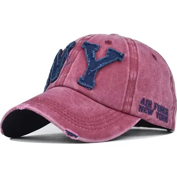 Kšiltovka ANG-E kšiltovka s nápisema NY Air Force Bordová