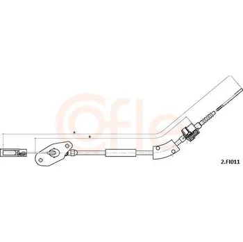 Spojkové lanko Tažné lanko, ovládání spojky COFLE 2FI011